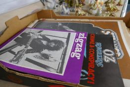 A tray of vintage advertising press including ink magazine 1971/72, Frendz magazine 1971/72 Fapto Ma