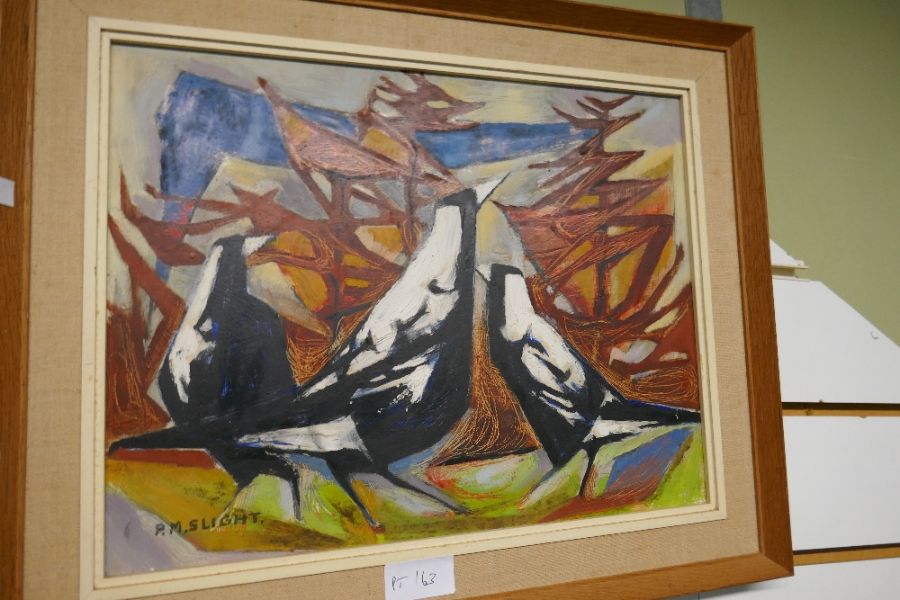 Gwen Cashmore; an oil of figures on beach by the New Zealand artist, signed 50 x 39cms and an oil of - Image 3 of 3