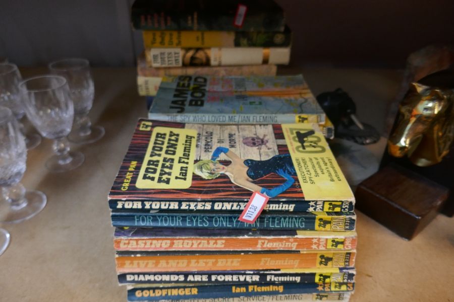 A selection of various hard back books, Ian Fleming's James Bond books, Pan and book club - Image 2 of 6