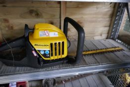 Petrol McCulloch Virginia hedge trimmer and boxed McCulloch California chainsaw