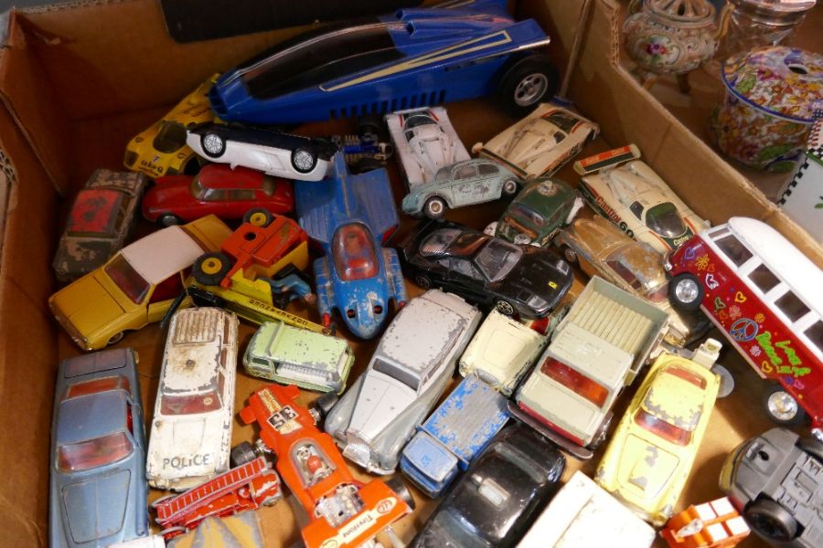 A quantity of play worn model cars including Corgi, Lesney etc - Image 2 of 4