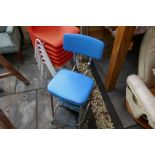 Vintage blue metamorphic high chair