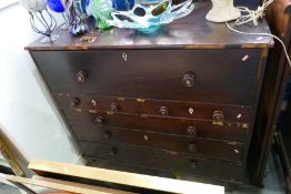 Antique mahogany secretaire chest.