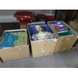 Three boxes of books on artwork from different periods