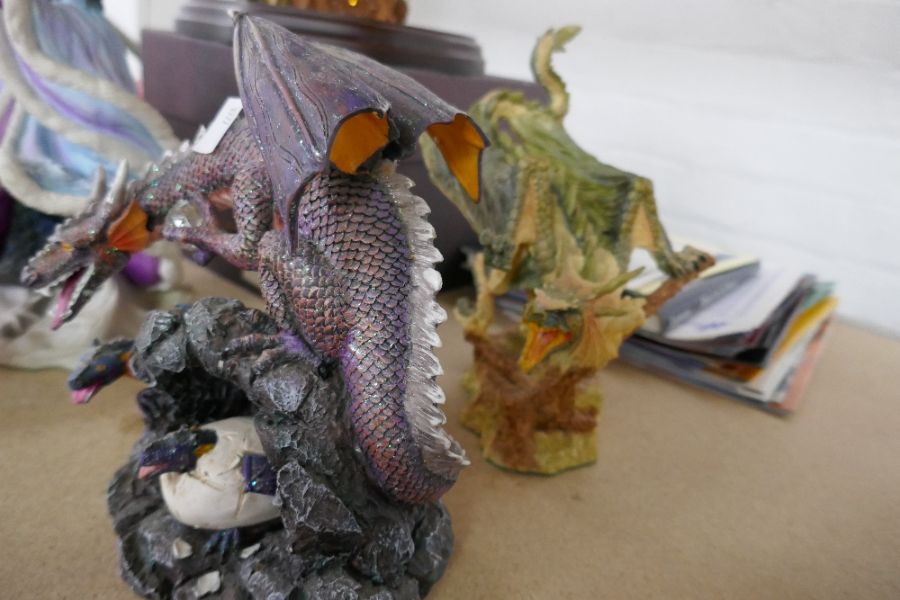 Enchantica, a quantity of mystical dragons and figures by Holland studio craft including ' The Adven - Image 5 of 9