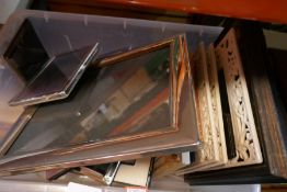 Box of mainly silver plated picture frames