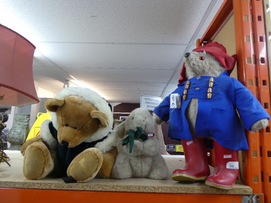 A Paddington Bear, Limited Edition Harrods bear backpack and a Harrods Bunny Rabbit - Image 5 of 6