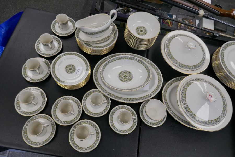 Royal Doulton Celtic Jewell dinner service, also including coffee cups, as shown in images, approx 7