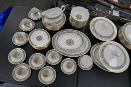 Royal Doulton Celtic Jewell dinner service, also including coffee cups, as shown in images, approx 7