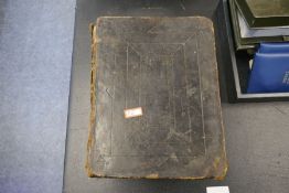18th century leather bound Holy Bible