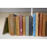 A collection of antique and later books to include Cowper first edition examples