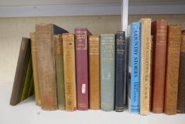 A collection of antique and later books to include Cowper first edition examples