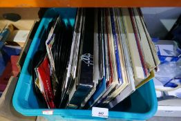 A crate of LP's mostly soundtracks