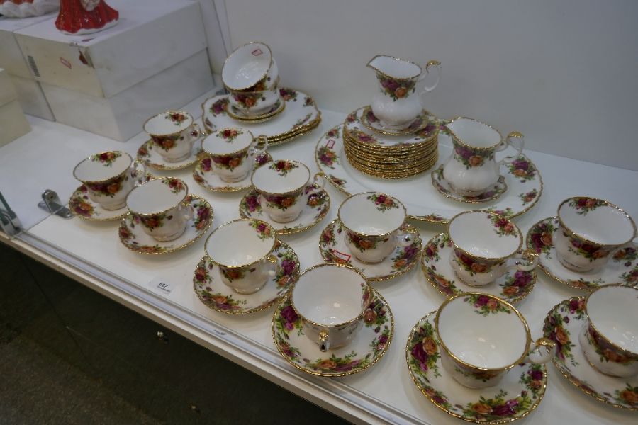 A large quantity of Old Country Rose Royal Albert bone china comprising twelve cups and saucers, var - Image 3 of 8