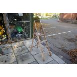 Vintage wooden step ladder