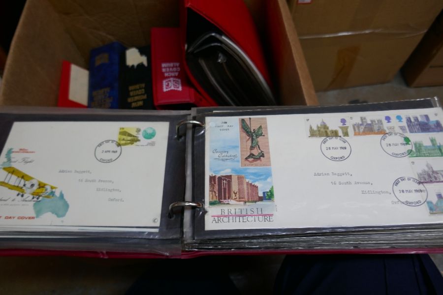 A box of GB First Day Covers and PHQ cards, in 6 albums - Image 3 of 4