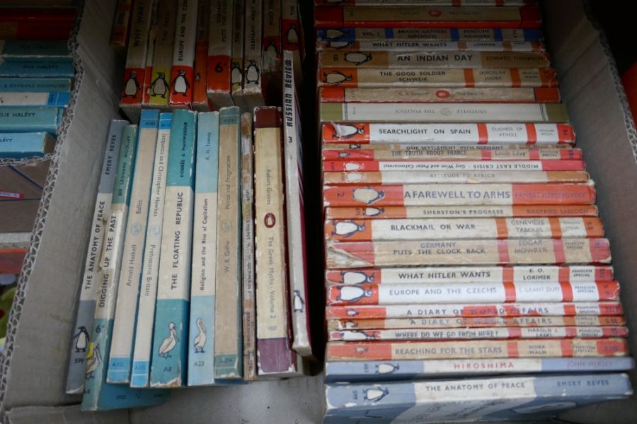 Two boxes of various paperback books, mostly penguin etc - Image 8 of 8