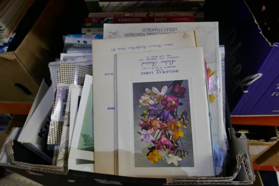 Two boxes of knitting patterns and books relating to the same - Image 6 of 11