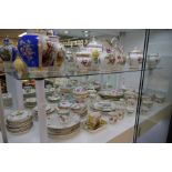 Large quantity of Dresden hand painted floral decorated tea ware to include four teapots of various