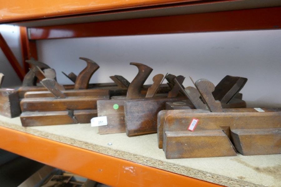 Various vintage wood planes mostly made from boxwood, some stamped with size and maker's names - Image 2 of 2