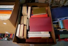 Seven boxes of vintage hardback book - fictional, non-fiction and small quantity of other books
