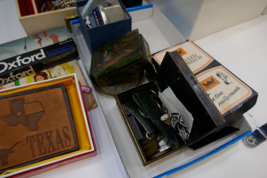 Collection of collectables including costume jewellery, small money tin, pen knives, etc - Image 3 of 4