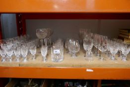 A selection of various cut glass including Doulton etc