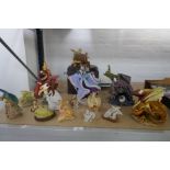 Enchantica, a quantity of mystical dragons and figures by Holland studio craft including ' The Adven