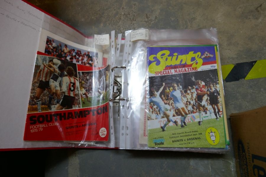 A box of mixed football programmes etc - Image 4 of 8