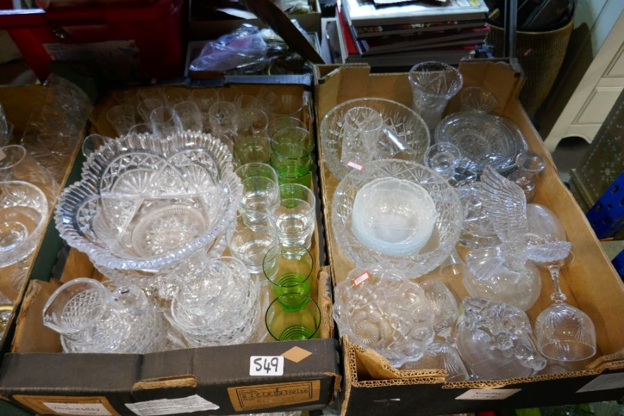 3 Boxes of good quality crystal glasses to incl. Edinburgh glasses, models of animals, vases etc - Bild 2 aus 2