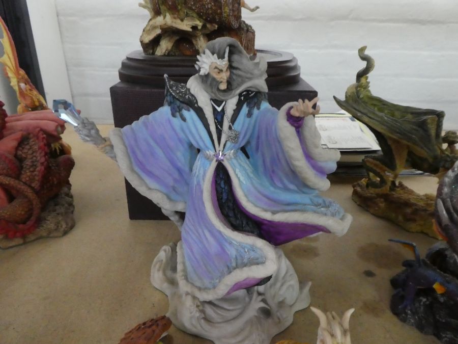 Enchantica, a quantity of mystical dragons and figures by Holland studio craft including ' The Adven - Image 6 of 9