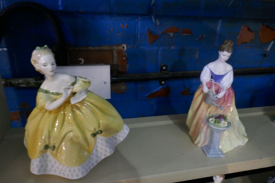 A collection of 9 Royal Doulton ladies to include Alexandra, Grace, Nanette, etc - Image 3 of 6