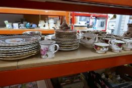Quantity of Royal Albert 'Old Country Roses', tea and dinnerware, approx 65 pieces, gilding worn