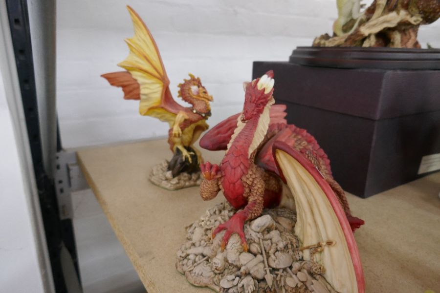 Enchantica, a quantity of mystical dragons and figures by Holland studio craft including ' The Adven - Image 4 of 9