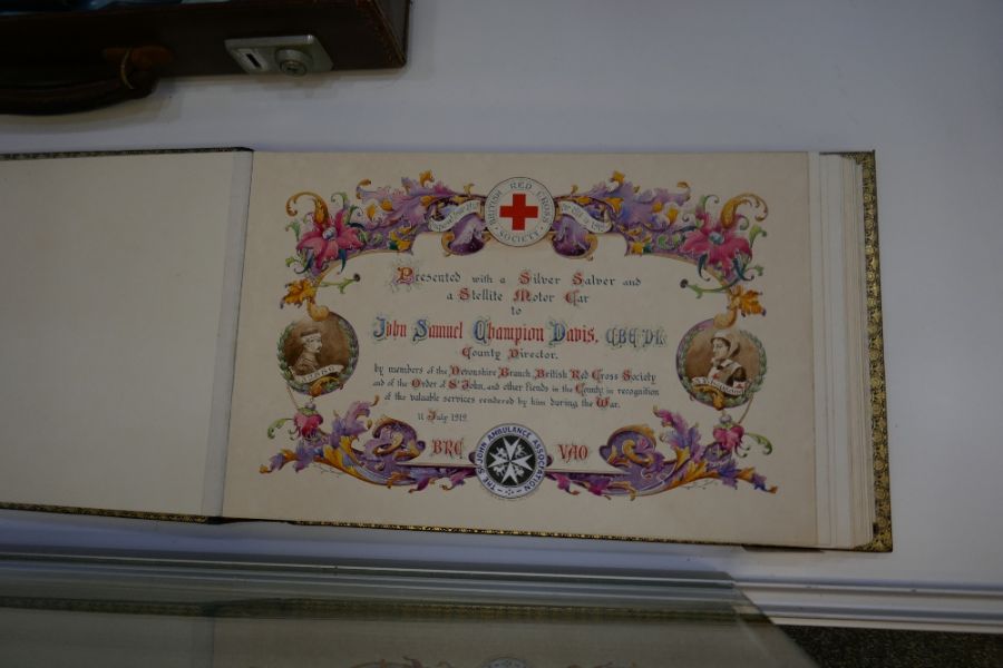 Leather bound St John's Ambulance presentation book from close of WW1, dated 1919 - Image 2 of 4