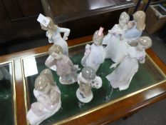 8 Nao figurines to include Mother & Child, children, etc