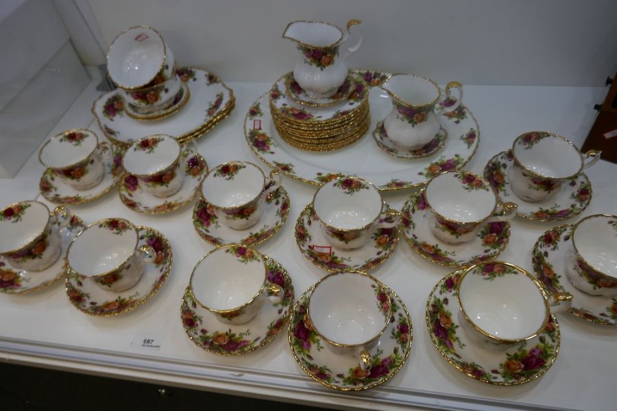 A large quantity of Old Country Rose Royal Albert bone china comprising twelve cups and saucers, var - Image 8 of 8