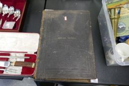 A large leather bound family bible, dated 1914