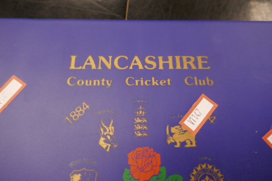 A Cricket autograph book from the 1980s - Lancashire C.C.C., including a large number of autographs