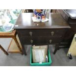 Vintage side table with two drawers