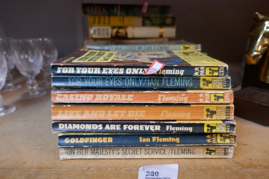 A selection of various hard back books, Ian Fleming's James Bond books, Pan and book club - Image 4 of 6