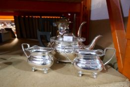 A good quality silver plated tea set