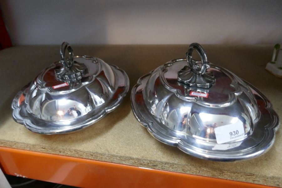 Two silver plated sewing dishes - Image 2 of 2