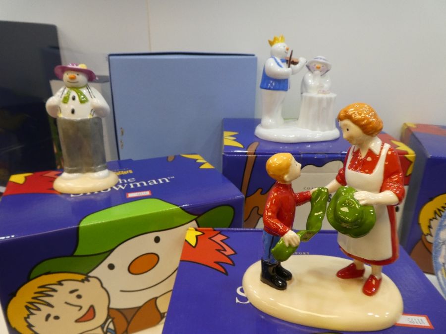 "The Snowman" 6 Coalport figurines to include Ice Dance, At The Party, and Christmas Friends, with b - Image 5 of 5