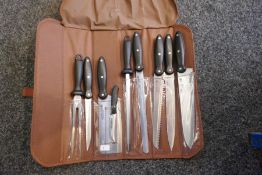 9 piece knife set in bag