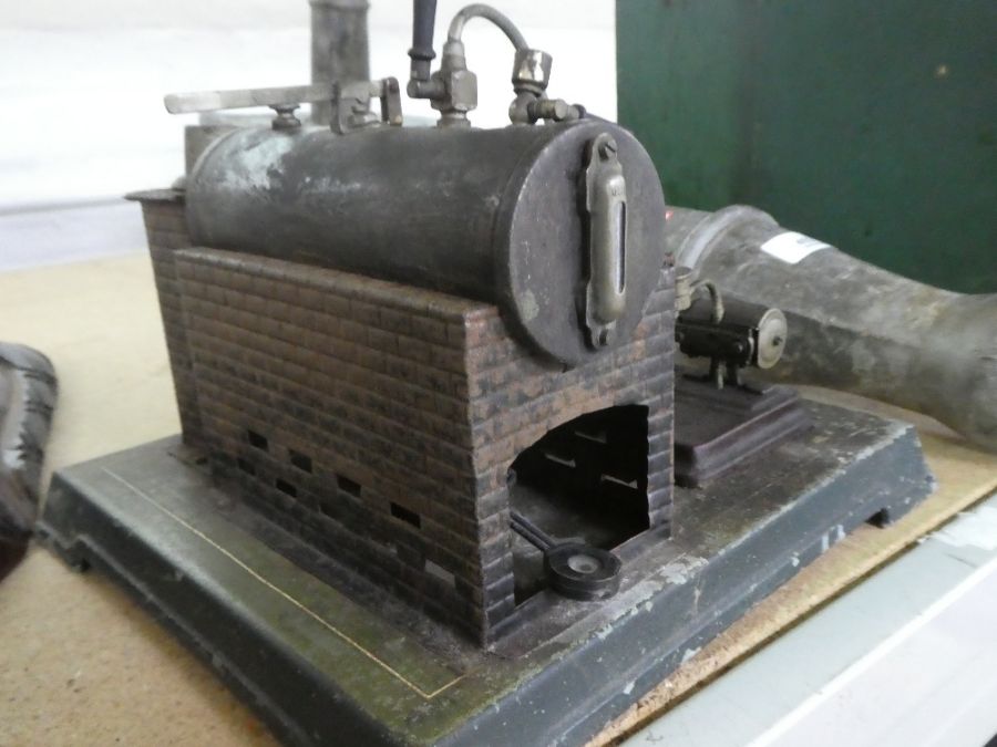 An old stationary steam engine, probably German - Image 3 of 4