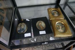Four portrait miniatures