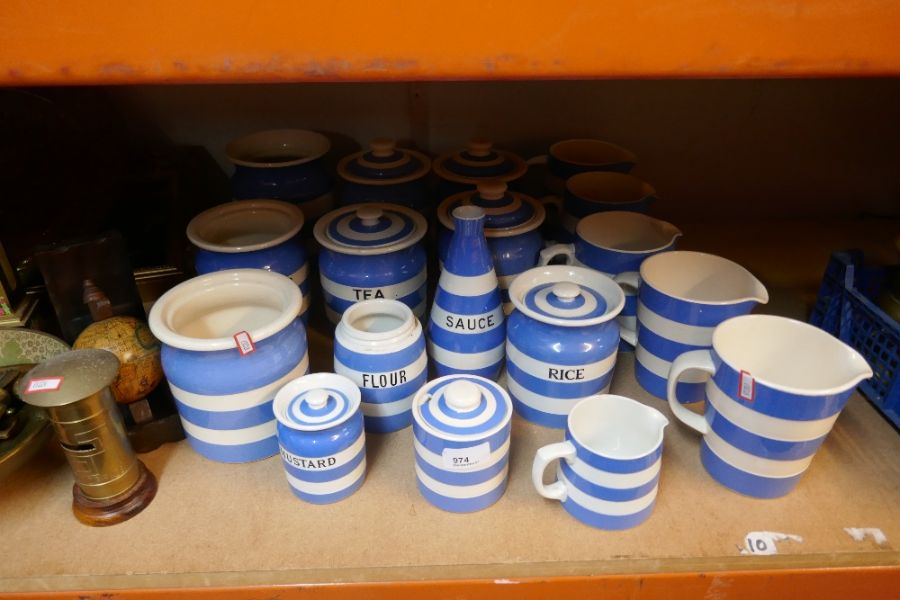 Set of Cornish ware TG Green pottery, and others, including condiment sets measuring jugs, etc - Image 2 of 2