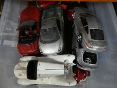 Selection of mostly Burago 1/18th etc cars AF
