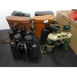 Four pairs of Binoculars